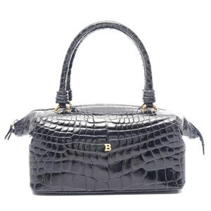 Bally Leather Handbag Navy